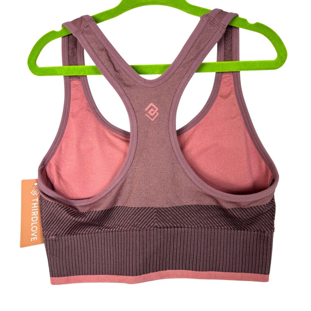 NWT ThirdLove Pink Seamless Sports Bra Size XS - Picture 2 of 8